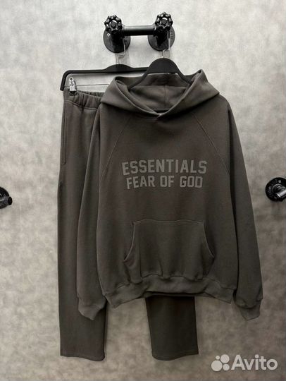 Костюм штаны худи essentials fear of god оверсайз