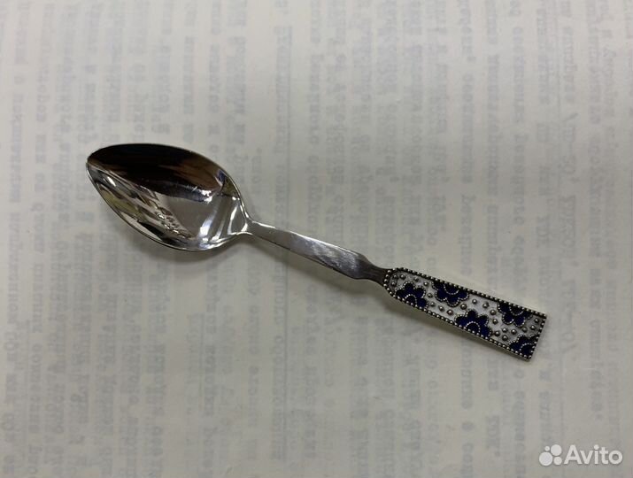 Серебренная кофейная ложечка, на зубок