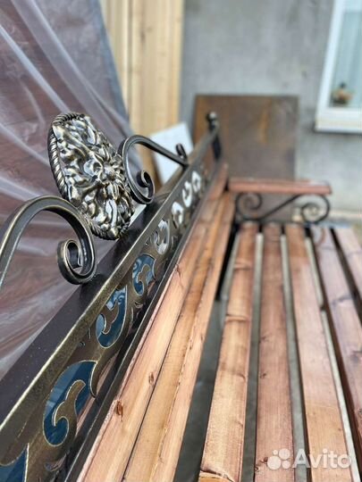 Кованая Скамейка садовая