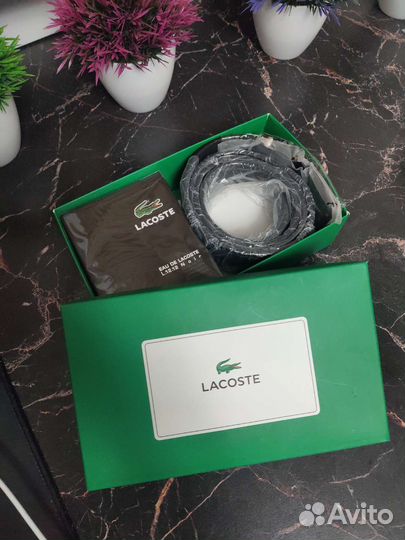 Подарочный набор Lacoste духи + ремень