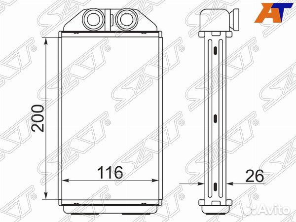 Радиатор отопителя салона toyota corsa