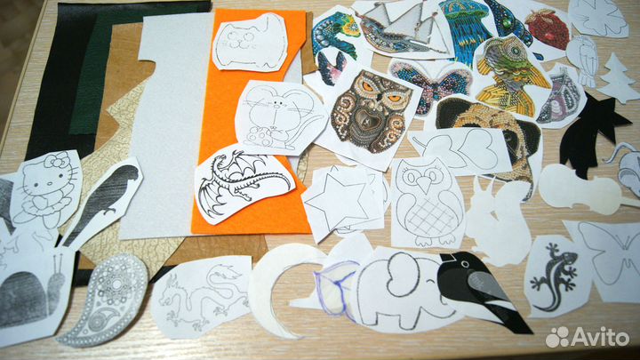 Набор для рукоделия брошек из бисера и бусин