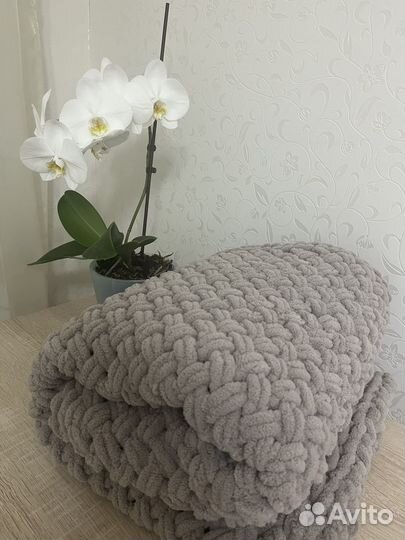 Плюшевый плед большой