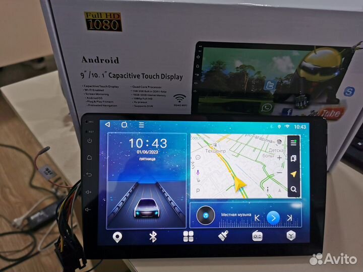 Магнитола на андроид 8 ядер 4G 2-32