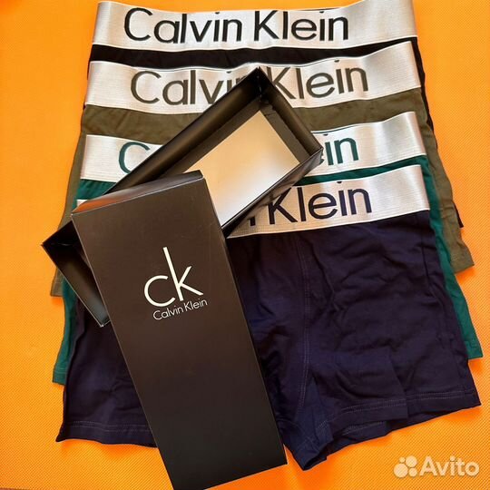 Мужские трусы. Calvin Klein в коробке 4 шт