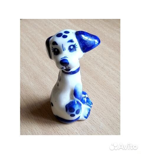 Статуэтка Собака Гжель