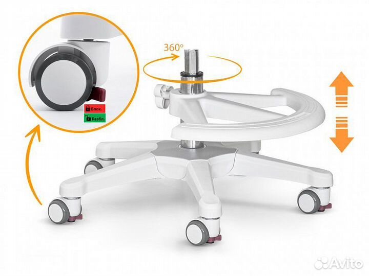 Детское кресло ErgoKids Mio Air Y-400 сер, розовое