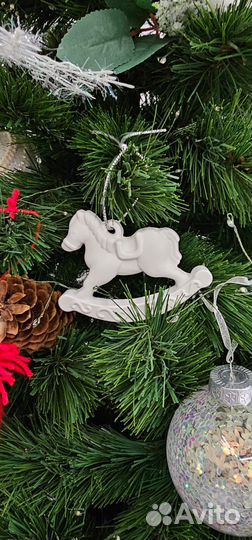 Гипсовые елочные фигурки для раскрашивания