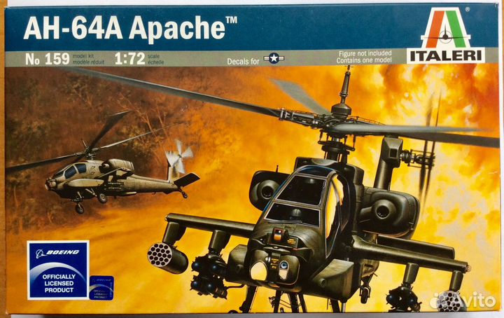 Вертолет AH-64A Apache Italeri, 1/72
