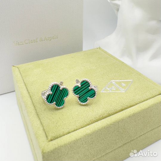 Серьги van cleef