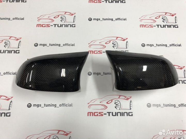 Накладки на зеркала (крышки) Х6 М BMW F16 карбон