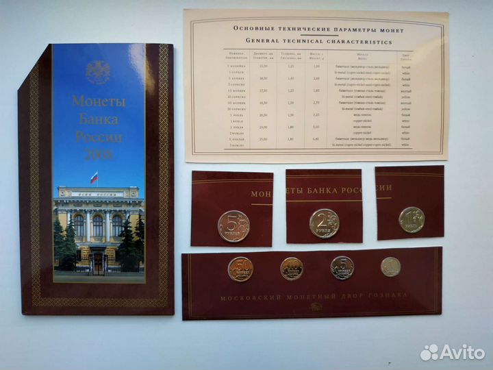 Набор монет 2008 года