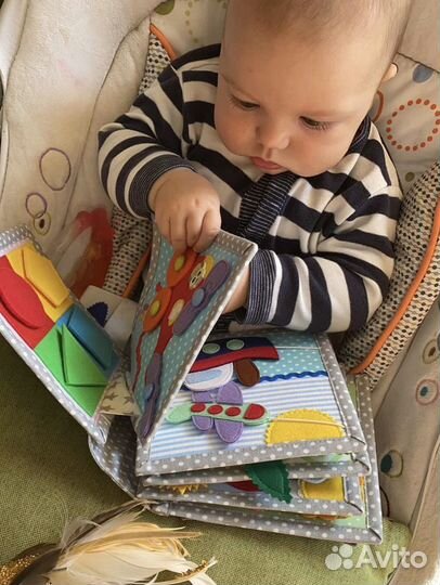 Книжка из фетра игрушка фетровая книга бизиборд