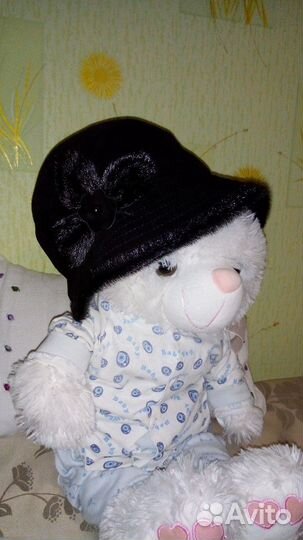 Шляпа женская из натуральной замши