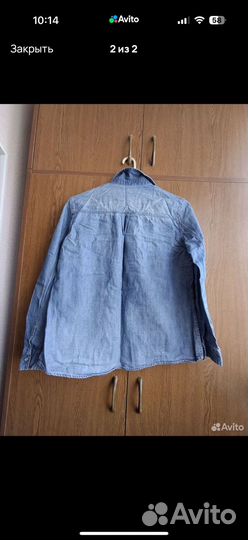 Джинсовая рубашка женская