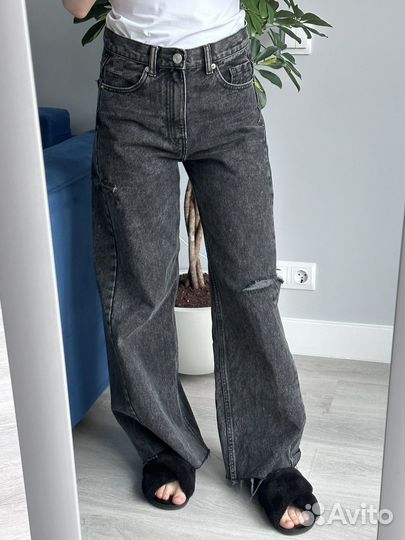 Серые женские джинсы
