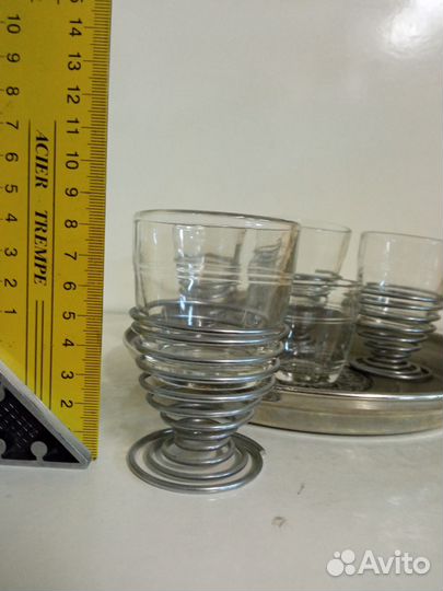 Набор рюмки подстаканники Москва СССР