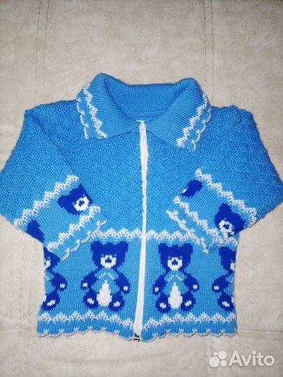 Теплый вязанный костюм