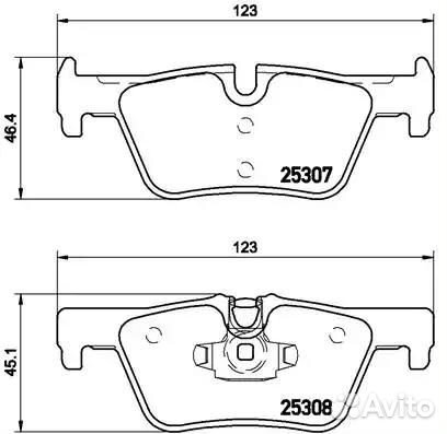 Колодки тормозные дисковые зад