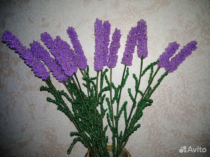 Лаванда из бисера