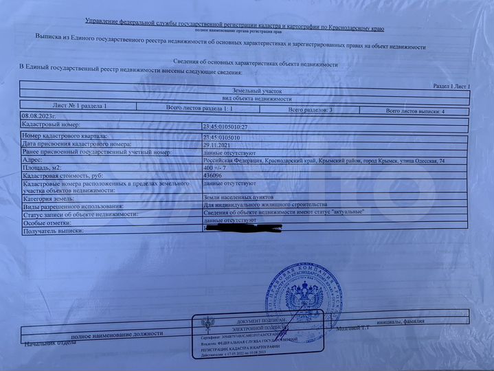 Участок 4 сот. (ИЖС)