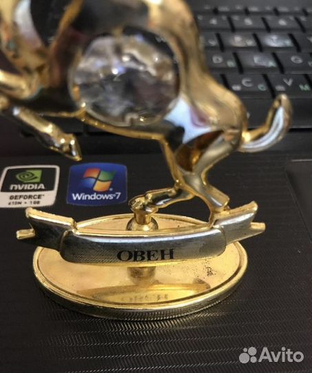 Сувенир знак «Овен» с кристаллом Сваровски