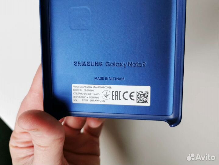 Samsung Galaxy Note 9 Пластиковый синий кейс