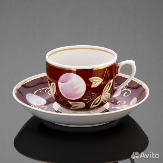 Чашки с блюдцами Вербилки 