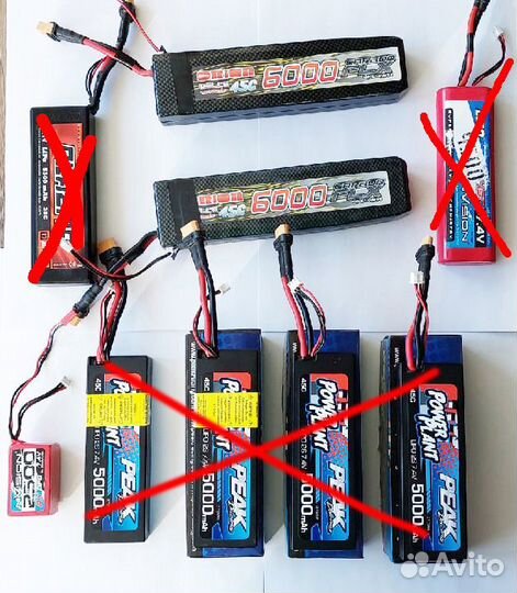 Аккумуляторы LiPo 7.4v 2S 30C-45C