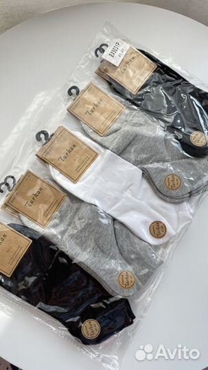 10 пар. Носки мужские короткие, 41-47 р-р