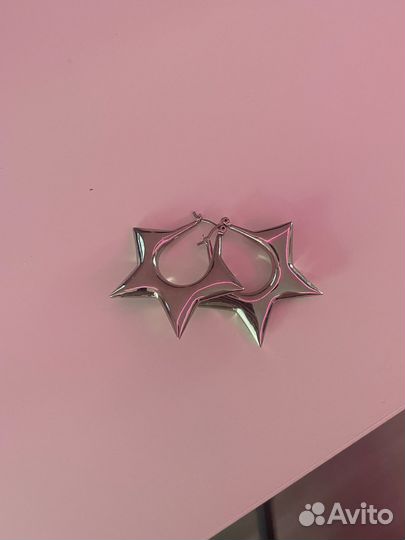 Серьги звезды
