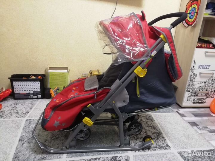 Коляска санки ника