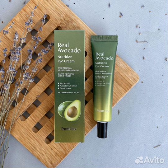 Крем для век с авокадо питательный Farm Stay Корея