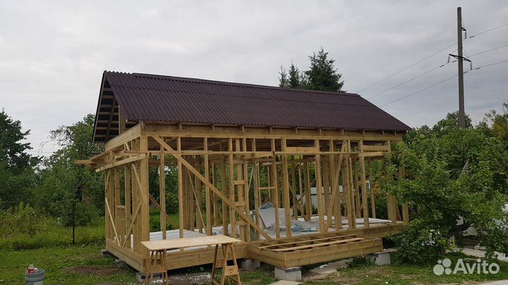 Плотники, строительство каркасных домов и бань, вн