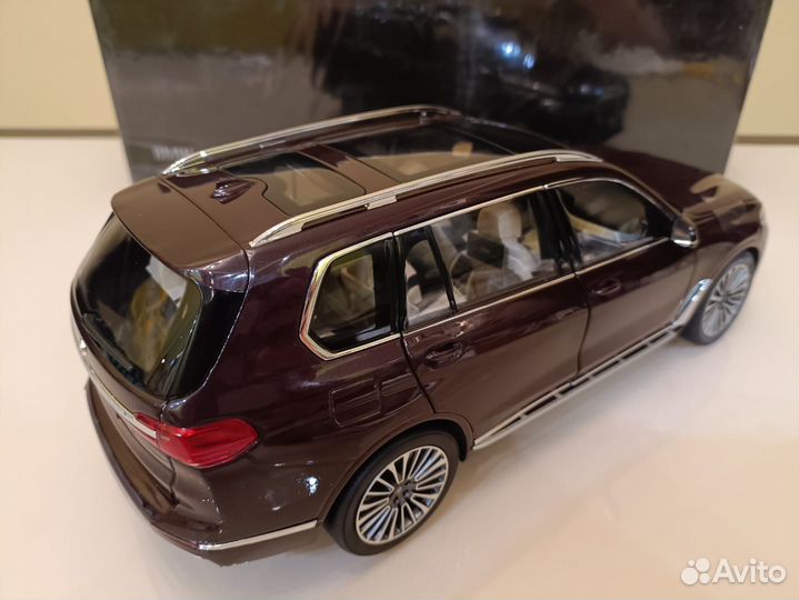 BMW X7 I (G07) 2019 Бургунд 1:18