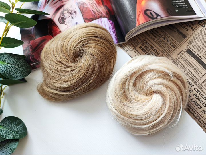 Шиньон на резинке бабета