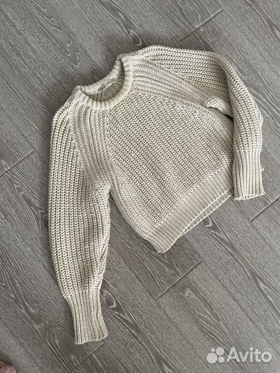 Свитер крупной вязки zara