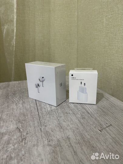 Airpods pro2 + адаптер apple