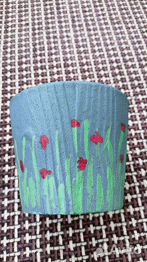 Горшок глиняный кашпо органайзер