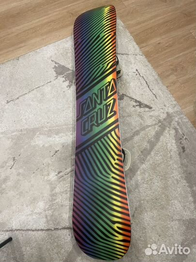 Сноуборд комплект santa cruz 154 + крепы arbor