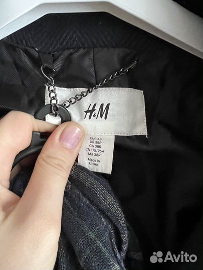 Пальто мужское h&m