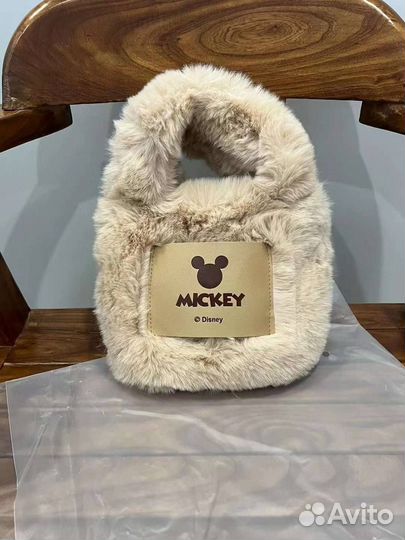 Сумка детская плюшевая Mickey Disney (новая)