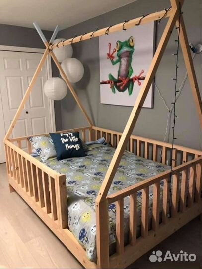 Детская кровать напольная Монтессори