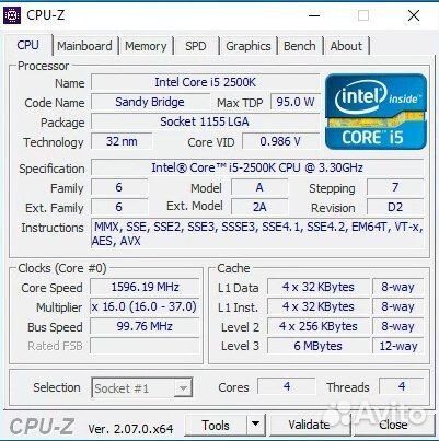 Связка LGA1155 + I5-2500K + 8GB