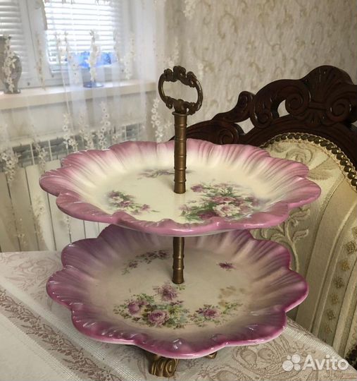 Фаянсовая горка антикварное