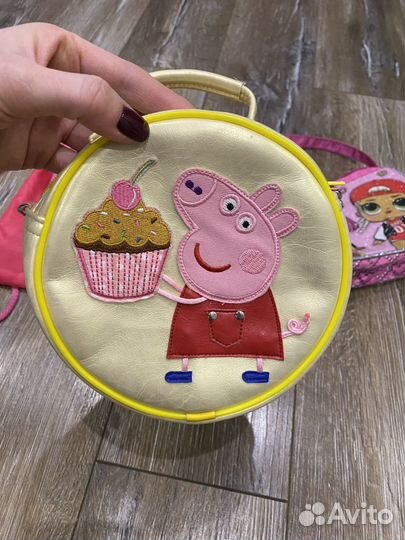 Сумка детская (3шт) свинка Пеппа, lol