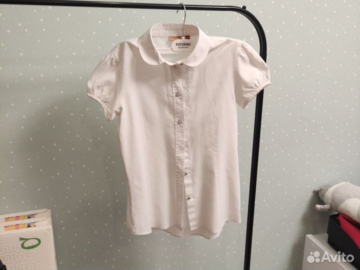 Блузка белая школьная 146