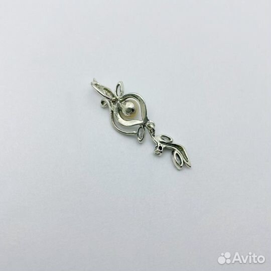 Щ43а,Подвес с камнями,серебро,925,id 50245