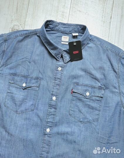 Levis джинсовая рубашка XXL оригинал новая