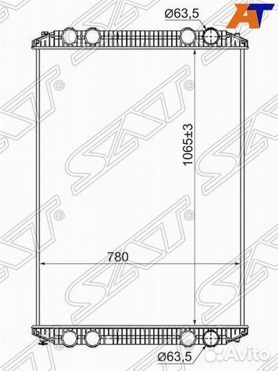 Радиатор freightliner century \columbia 97